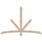 Ekena Millwork Alberta Smooth Timber Gable Bracket, Douglas Fir, 72"W x 48"H x 1 1/2"D x 3 1/2"F, 16/12 Pitch GBW072X48X0204ALB00SDF - alternate 1